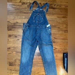 GAP Blue Denim Overalls Classic Style, Medium